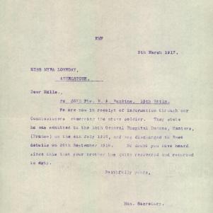 Soldier packet page