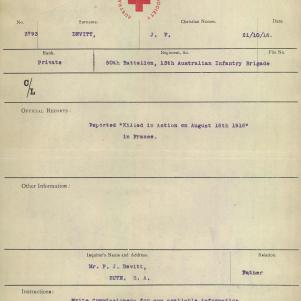 Soldier packet page
