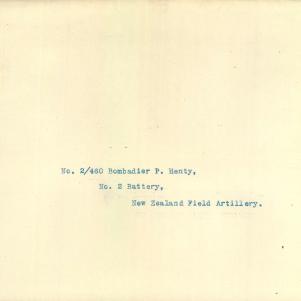 Soldier packet page