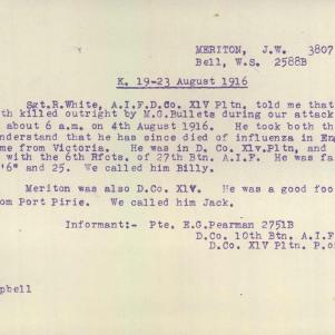 Soldier packet page