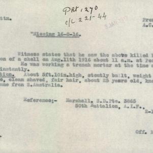 Soldier packet page
