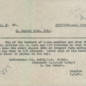 Soldier packet page