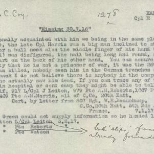 Soldier packet page