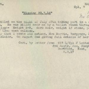 Soldier packet page