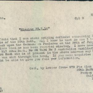 Soldier packet page
