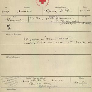 Soldier packet page