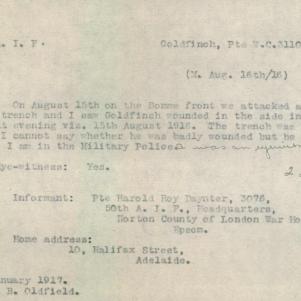 Soldier packet page