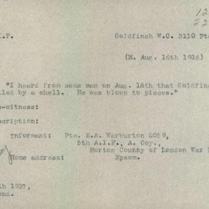Soldier packet page