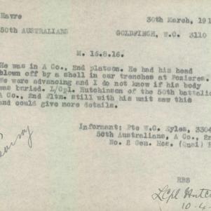 Soldier packet page