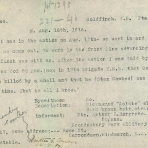 Soldier packet page