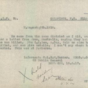 Soldier packet page