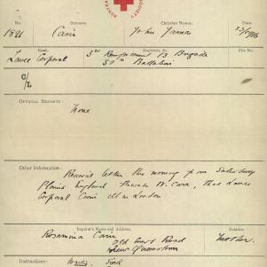 Soldier packet page