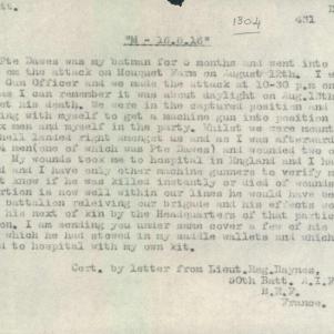 Soldier packet page
