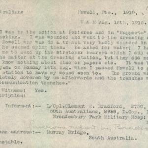 Soldier packet page