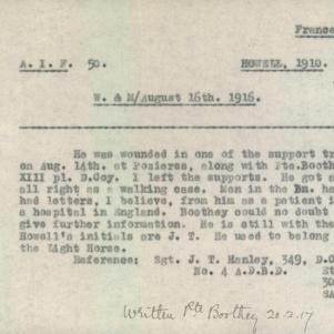 Soldier packet page