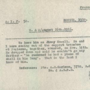 Soldier packet page