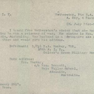 Soldier packet page