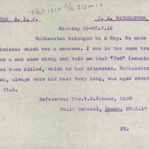 Soldier packet page