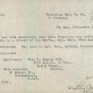 Soldier packet page