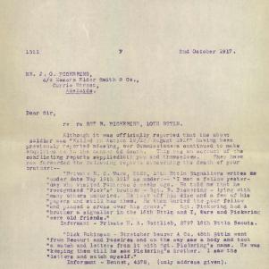 Soldier packet page