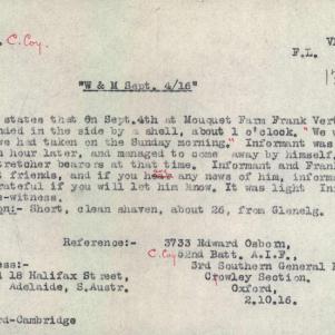 Soldier packet page
