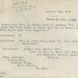 Soldier packet page