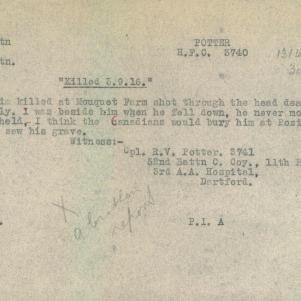 Soldier packet page