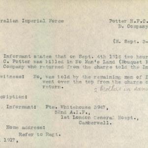 Soldier packet page