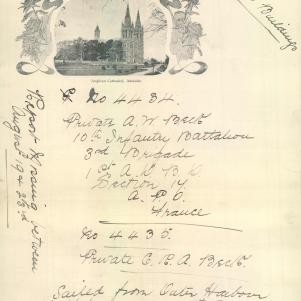 Soldier packet page