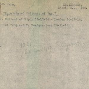 Soldier packet page