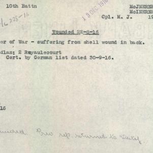 Soldier packet page