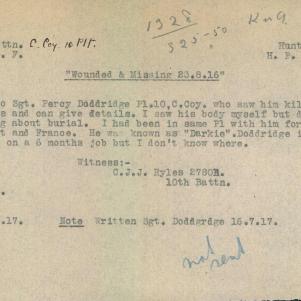 Soldier packet page