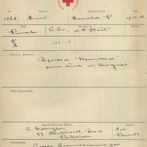 Soldier packet page
