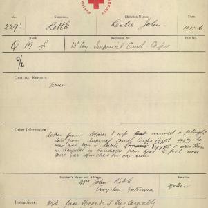 Soldier packet page