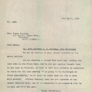Soldier packet page