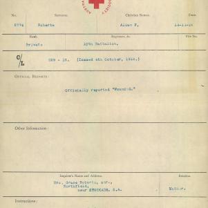 Soldier packet page