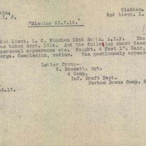 Soldier packet page