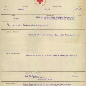 Soldier packet page