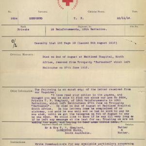 Soldier packet page