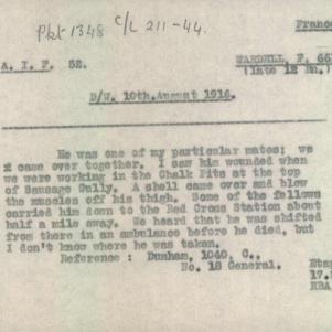 Soldier packet page