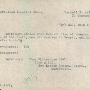Soldier packet page