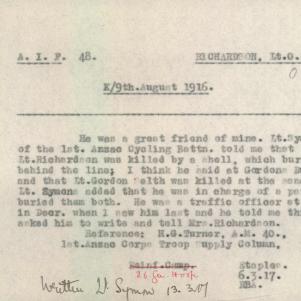 Soldier packet page