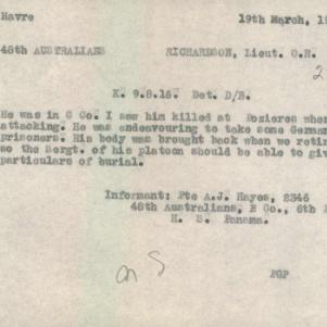 Soldier packet page