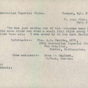 Soldier packet page