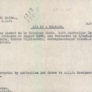Soldier packet page