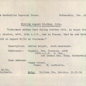Soldier packet page