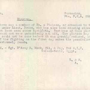 Soldier packet page