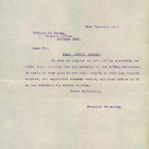 Soldier packet page