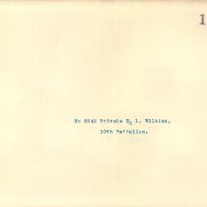 Soldier packet page