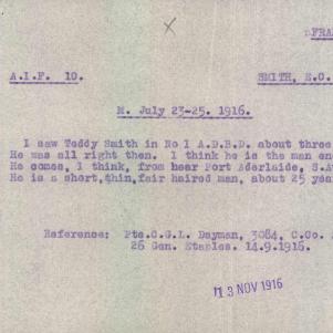 Soldier packet page